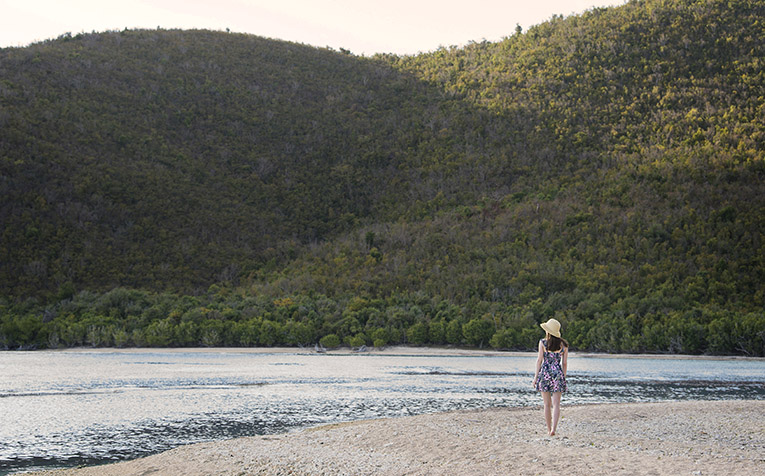 Photo of Lauren enjoying financial independence in the Virgin Islands