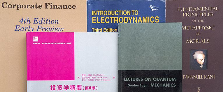 Photo of textbooks from eBay
