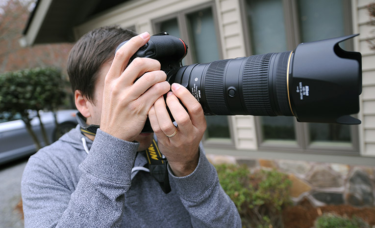 Photo of Steven with his camera