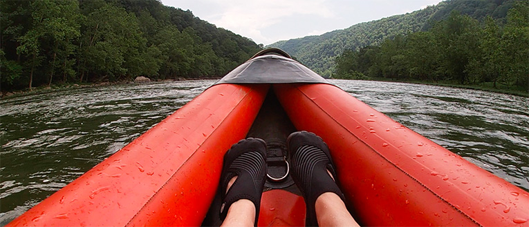 Photo of kayaking the New River