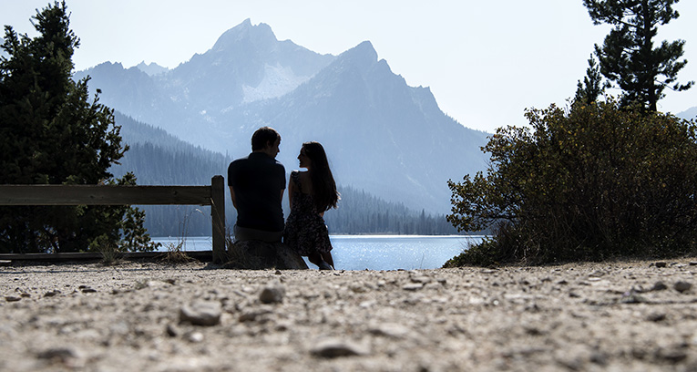 Photo of us at Sawtooth National Recreation Area in Idaho