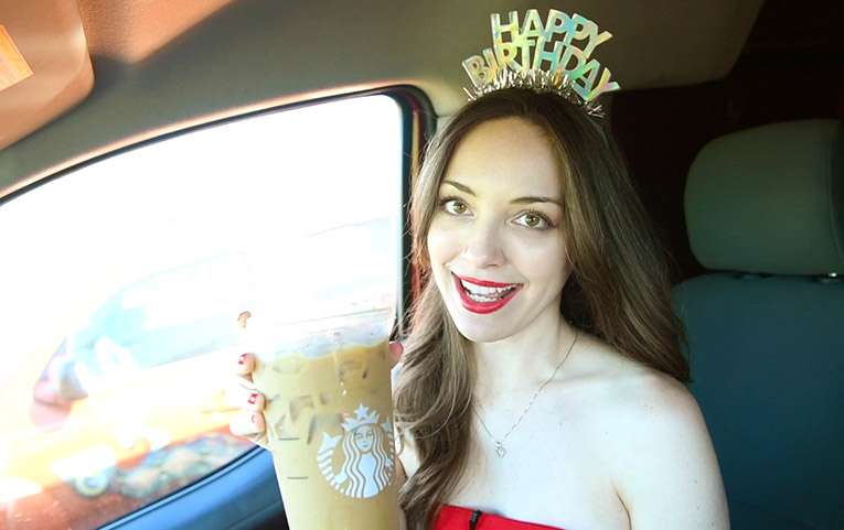 Photo of Lauren with Free Starbucks